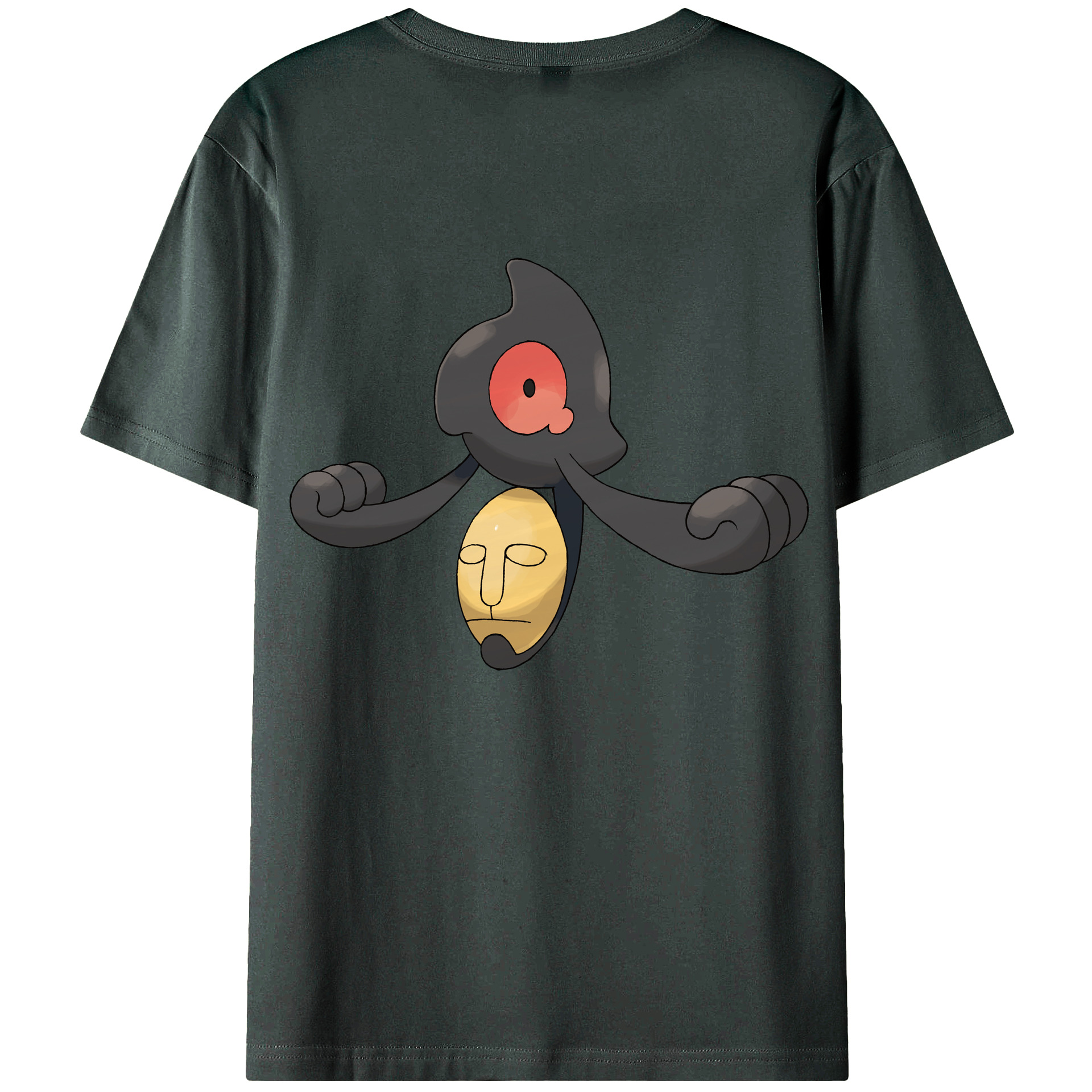 （画像用） ポケットモンスター Pokémon 綿100％ メンズ半袖Tシャツ（バックプリント） 通気性